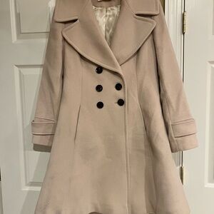 Elegant Cream Pea Coat